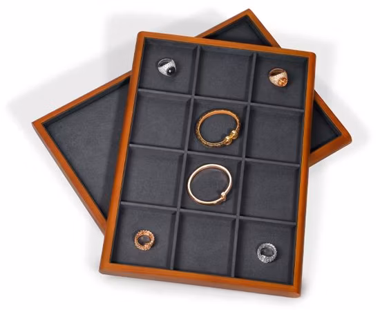 Wooden Jewelry Tray Wood Display Luxury Ring Tray